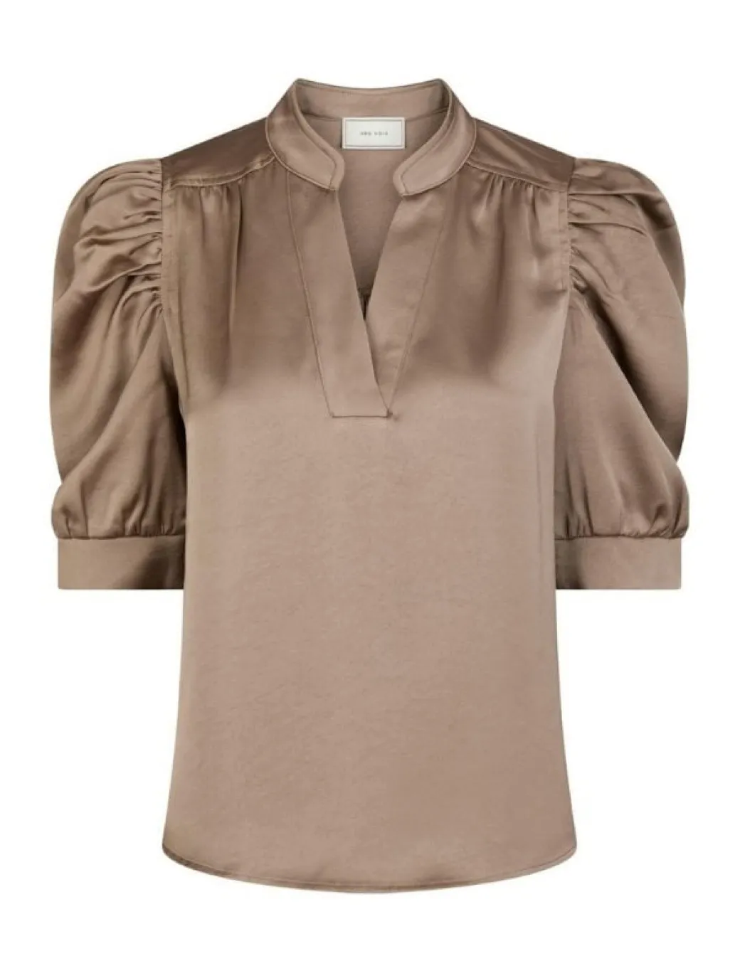 Neo Noir Roella Heavy Sateen Bluse - Sand