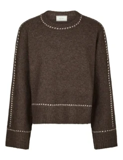 Neo Noir Roeme Knit Stitch Strik - Brun