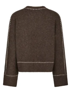 Neo Noir Roeme Knit Stitch Strik - Brun