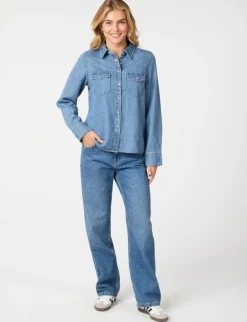 Neo Noir Roger Denimskjorte - Denim