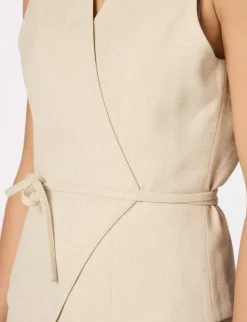 Neo Noir Samara Melange Vest - Sand