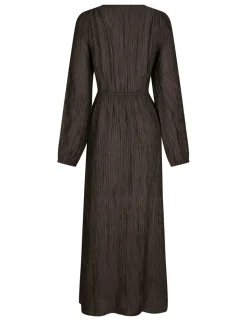Neo Noir Silfi Crepe Kjole - Mørkebrun