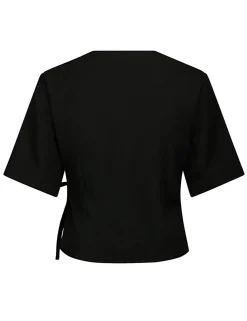 Neo Noir Simmo Eyelet Bluse - Sort