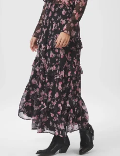 Neo Noir Toddy Marigold Print Nederdel - Print