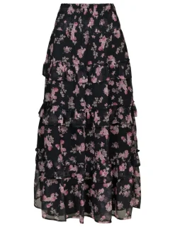Neo Noir Toddy Marigold Print Nederdel - Print