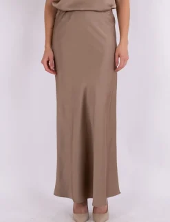Neo Noir Vicky Heavy Sateen Nederdel - Bronze