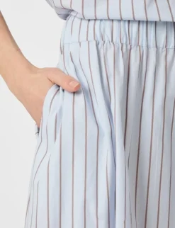 Neo Noir Yara Stripe Long Nederdel - Stribet