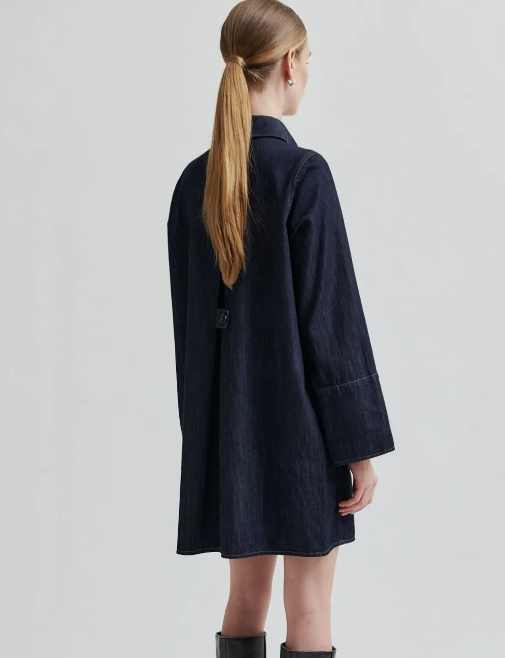 Second Female Dera Denim Tunic Kjole - Denim