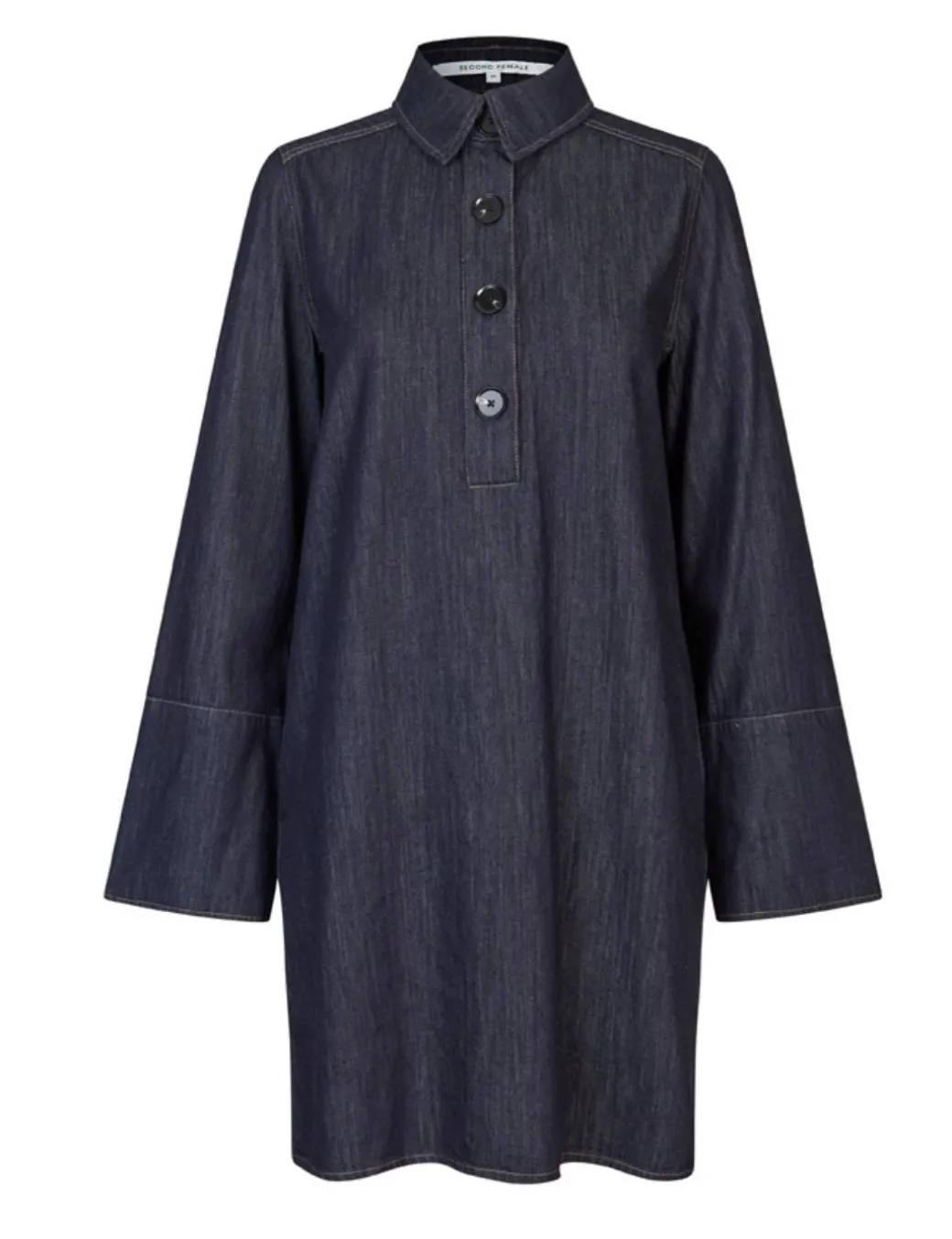 Second Female Dera Denim Tunic Kjole - Denim