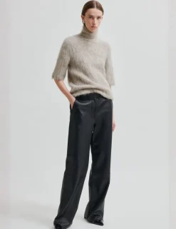 Second Female Karla Knit SS Strik - Grå